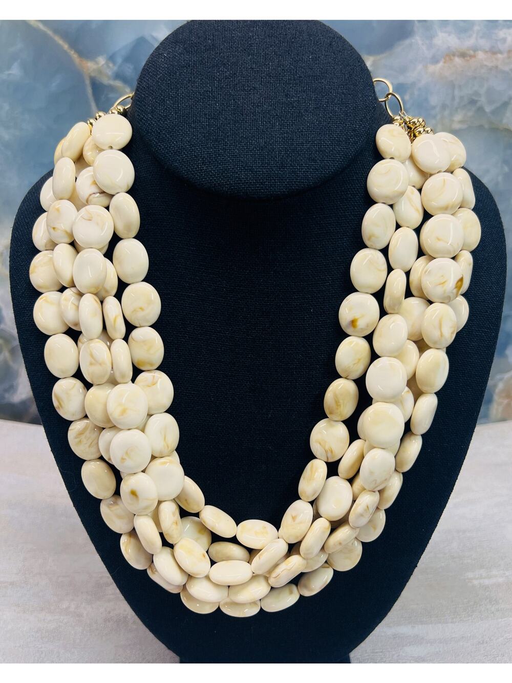 Vintage- Original Driftwood - I Crave Jewels - Multi Strand Necklace